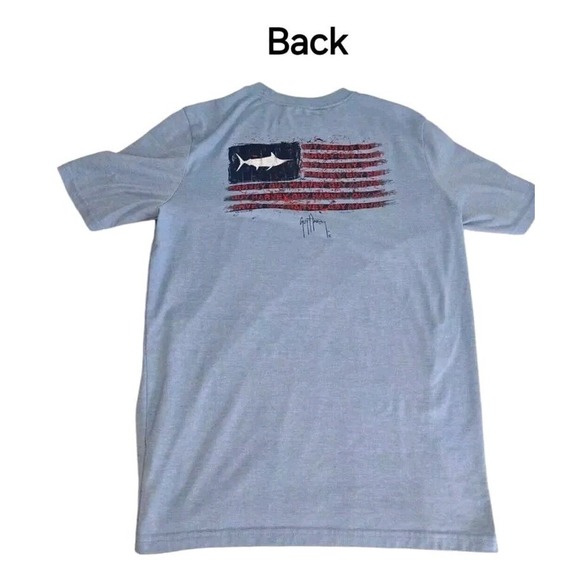 Guy Harvey Other - Guy Harvey‎ Mens Graphic Crew Neck Shirt Size Medium Fish Flag Patriotic USA